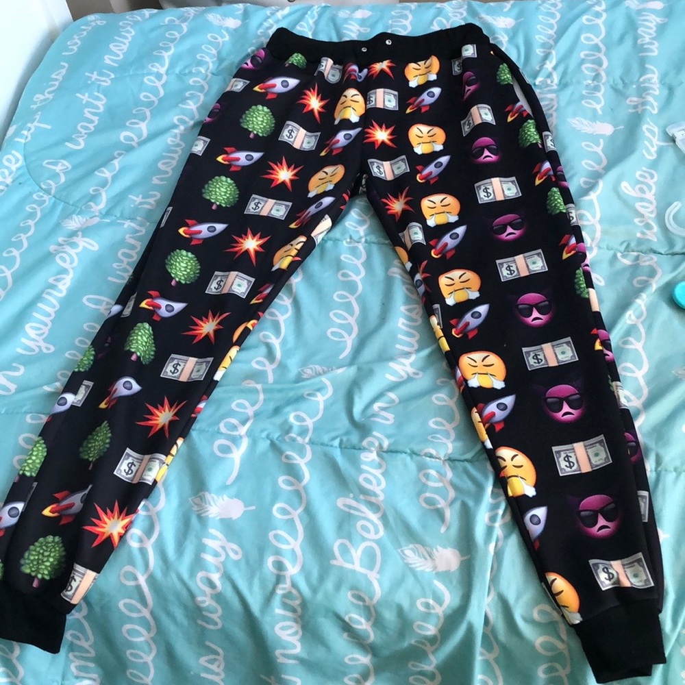 Emoji filled joggers